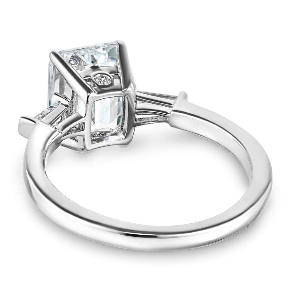 Shown with 1ct Emerald Cut Lab Grown Diamond in 14k White Gold