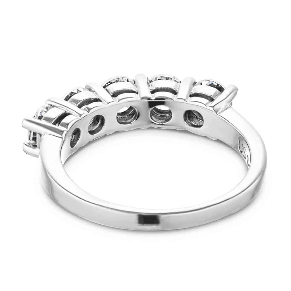 Shown with 1.25ctw Diamond Hybrids in recycled 14K white gold | matching wedding band Shown with 1.25ctw Diamond Hybrids in recycled 14K white gold