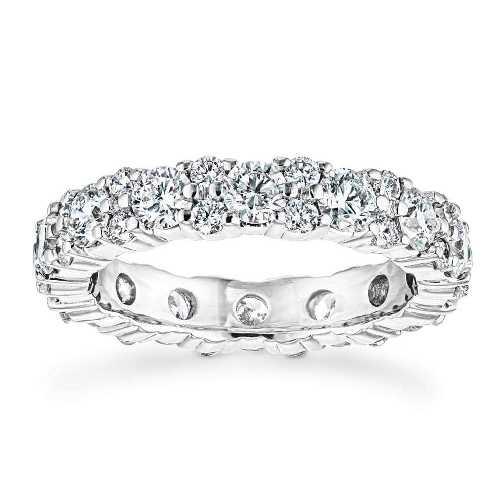 Lab-Grown Diamond eternity band in recycled 14K white gold, set with 2.0ctw Lab Grown Diamonds