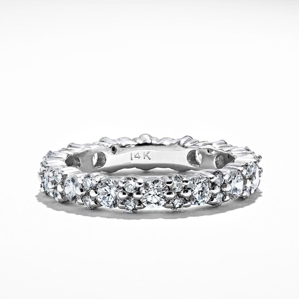 Lab-Grown Diamond eternity band in recycled 14K white gold, set with 2.0ctw Lab Grown Diamonds