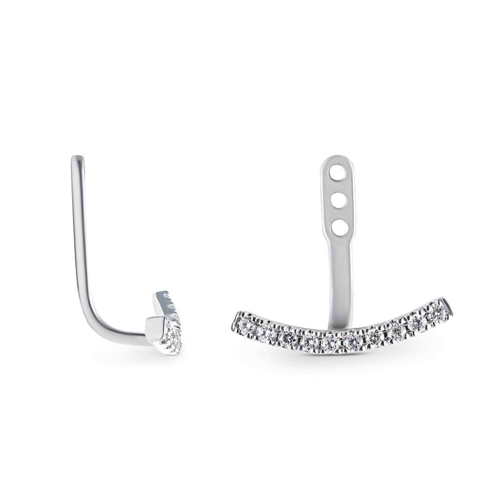 Earring jackets white gold shop