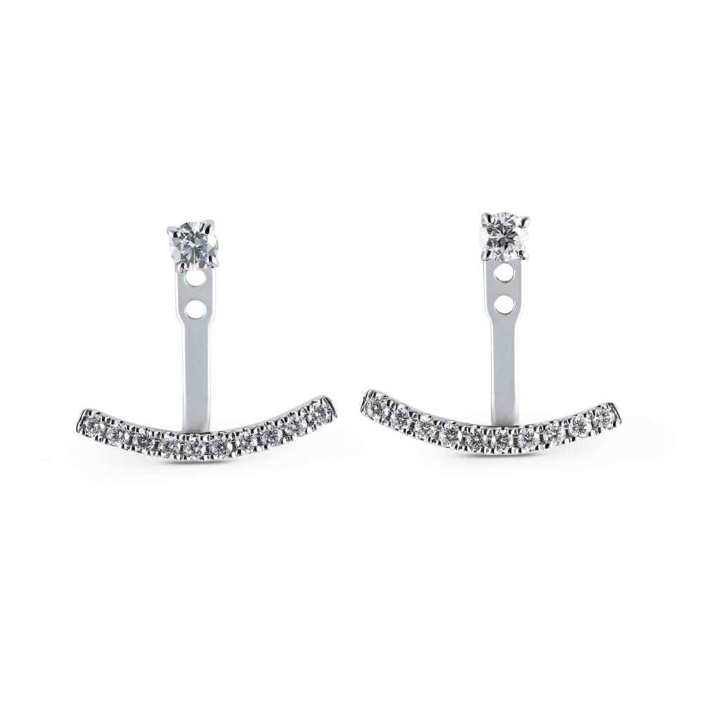 Curved Bar Earring Jackets MiaDonna