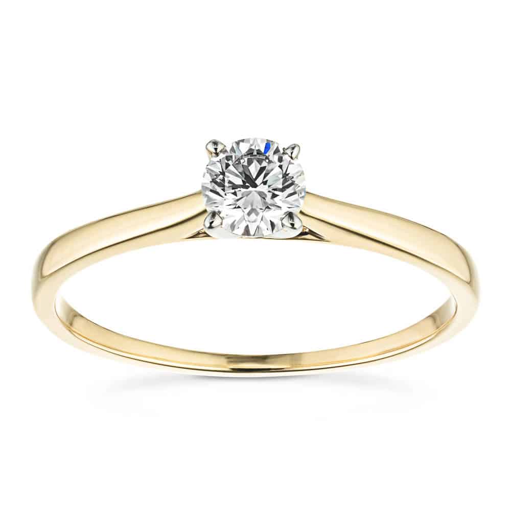 Lab Grown Diamond Dior Solitaire Stackable Ring MiaDonna