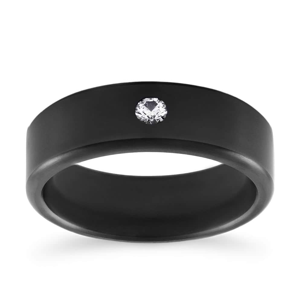 Elysium Single Stone Wedding Band