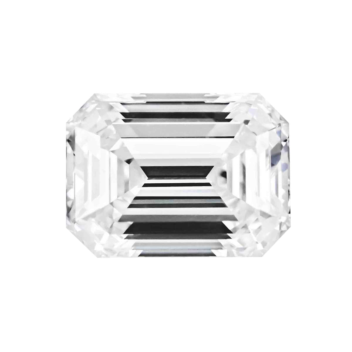 MD Fixed Emerald Cut Earrings 0.75ct x 2 (6.5x4.5mm) - Diamond Hybrid