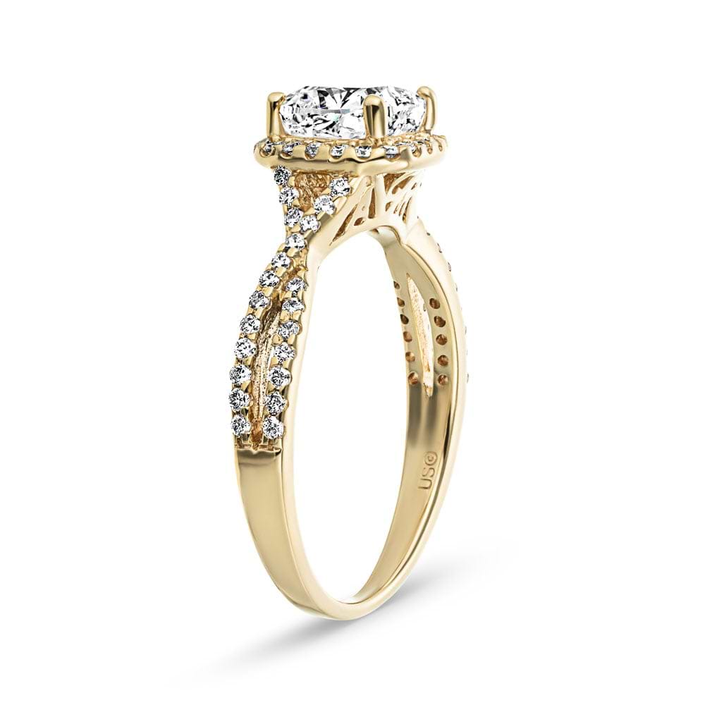 Lab Grown Diamonds Eternal Monogram Wedding Set MiaDonna
