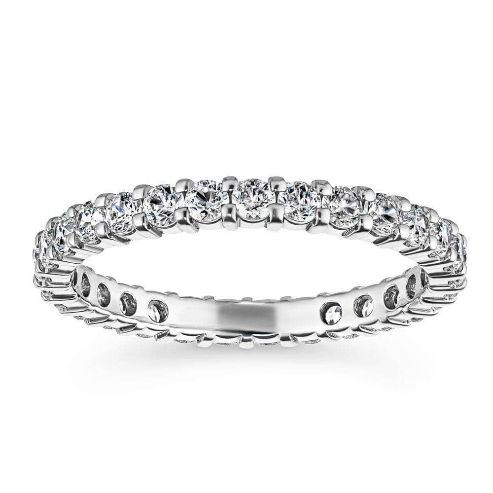 Lab Grown Diamond eternity band with 1.0ctw in recycled 14K white gold | Lab Grown Diamond eternity band with 1.0ctw in recycled 14K white gold