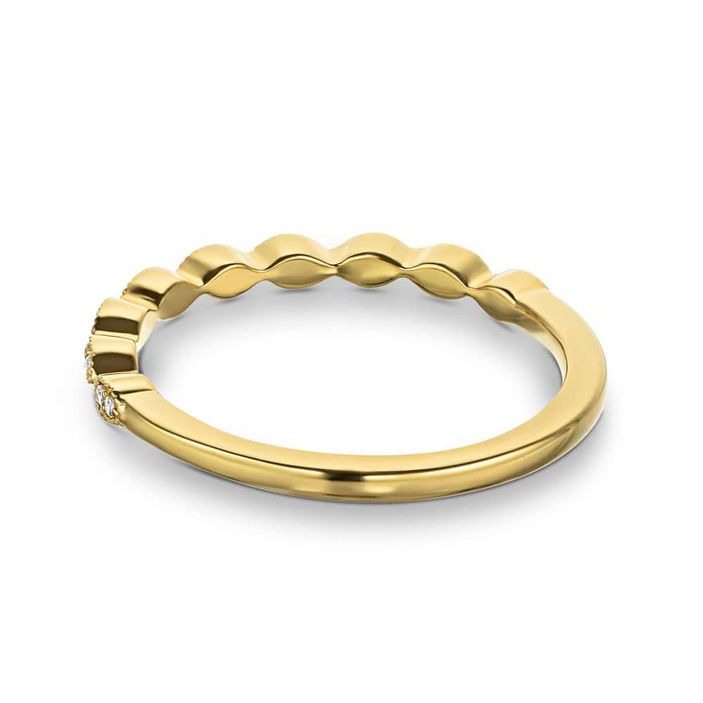 Band shown in 14k Yellow Gold