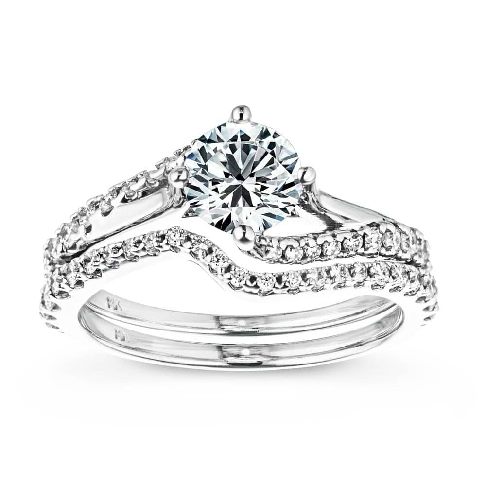 Engagement Ring Shown with Matching Wedding Band Available as a Set for a Discount