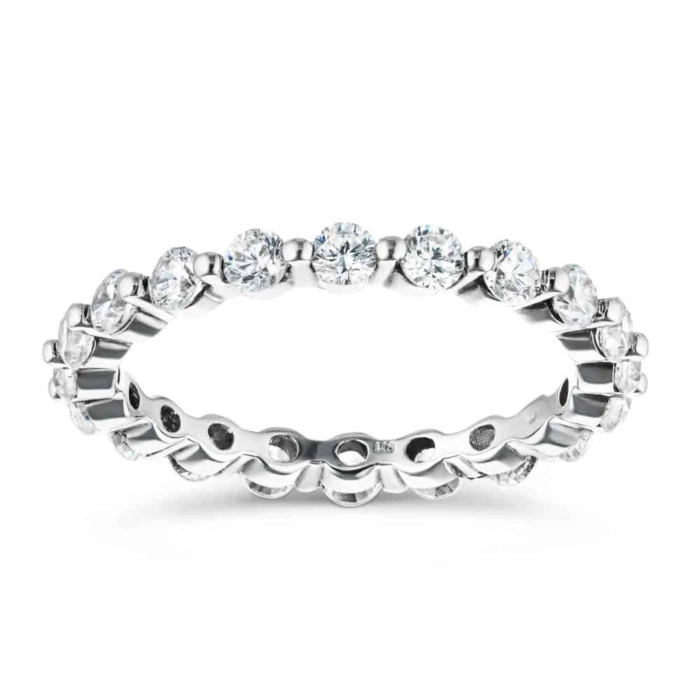 Shown in 14k White Gold