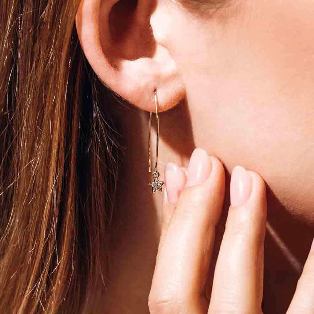 French Wire Star Earrings (RTS)