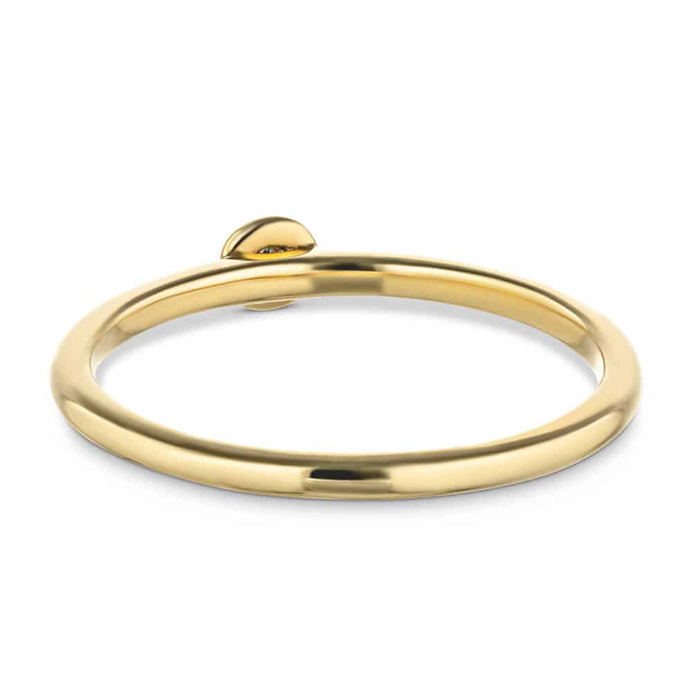 Shown with a 0.03ct recycled diamond in recycled 14K yellow gold | fashion ring Shown with a 0.03ct recycled diamond in recycled 14K yellow gold