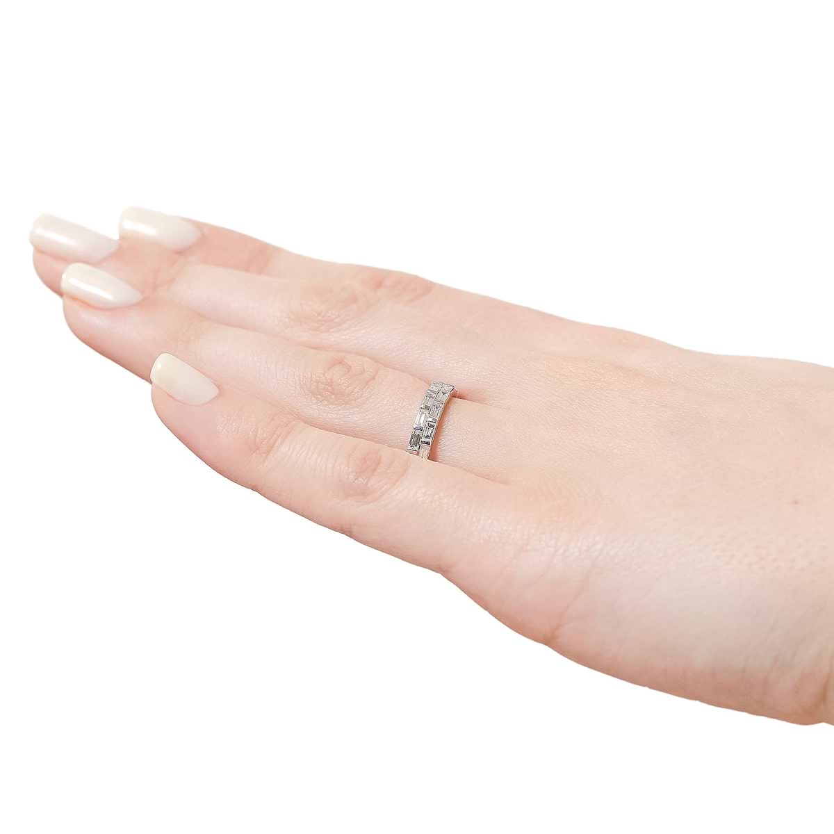 Haven Wedding Band - 14k White Gold (RTS)