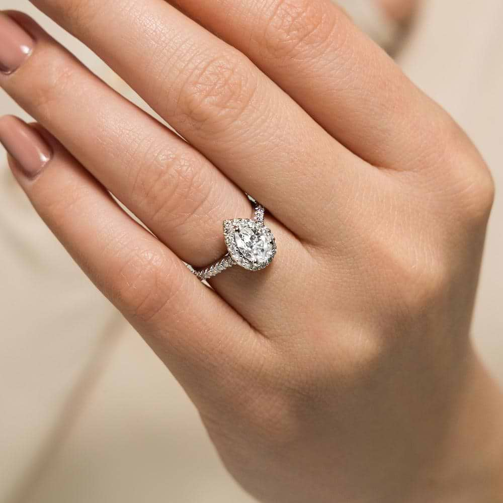 Moissanite - Heroine Accented Engagement Ring