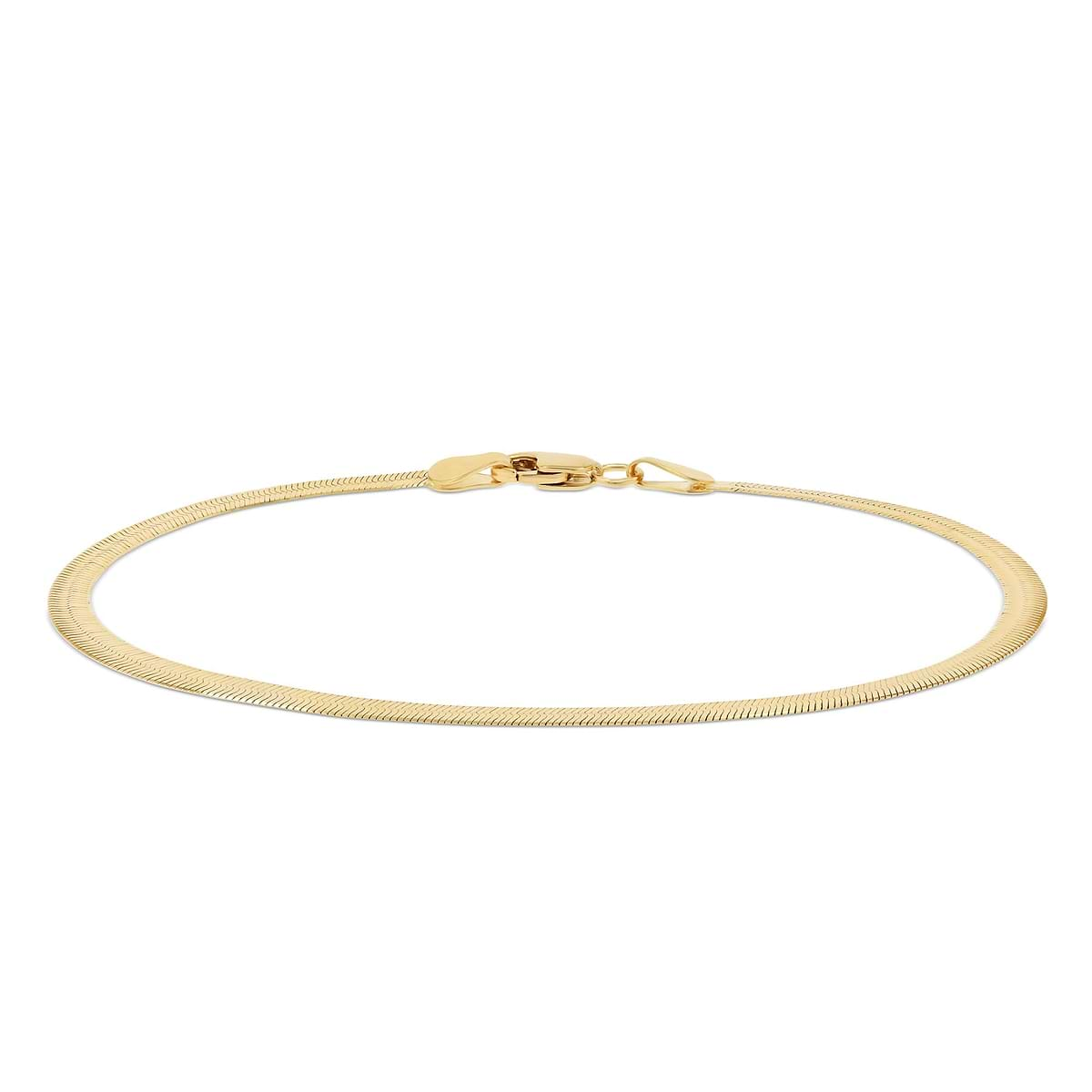 Herringbone Bracelet 7in in 14K Yellow Gold