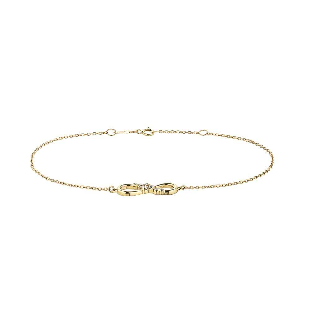 Infinity Lab-Grown Diamond Bracelet in 14K yellow gold 