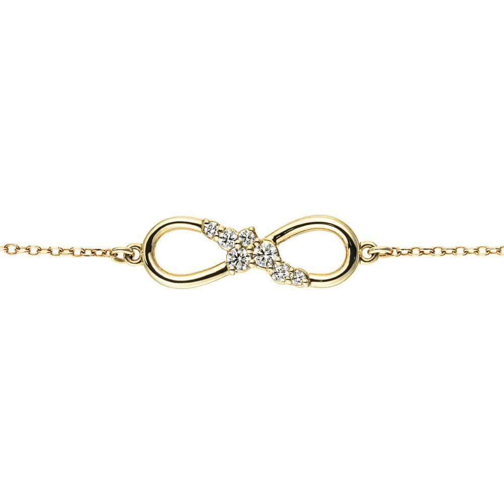 Infinity Lab-Grown Diamond Bracelet in 14K yellow gold 