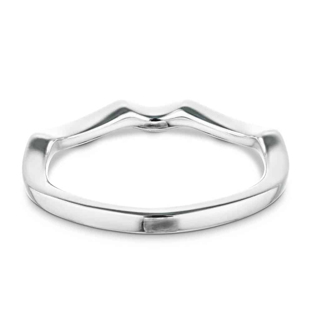 Twisted plain metal wedding band to match the Karina Engagement ring 