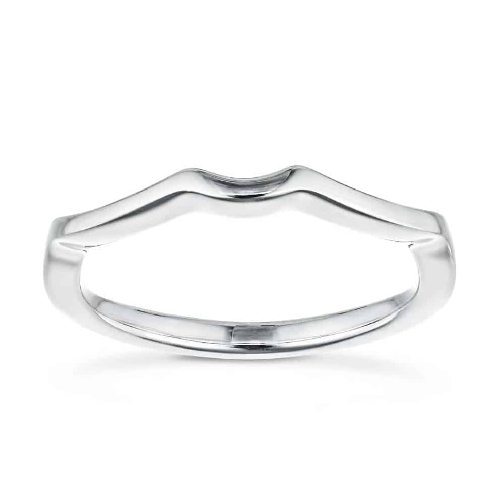 Twisted plain metal wedding band to match the Karina Engagement ring 