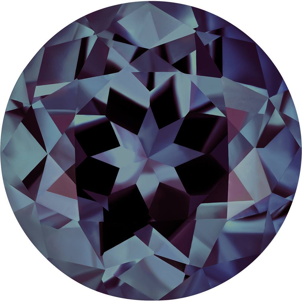 MD Fixed Round Cut Pendant 1.35ct (6.5mm) - Alexandrite