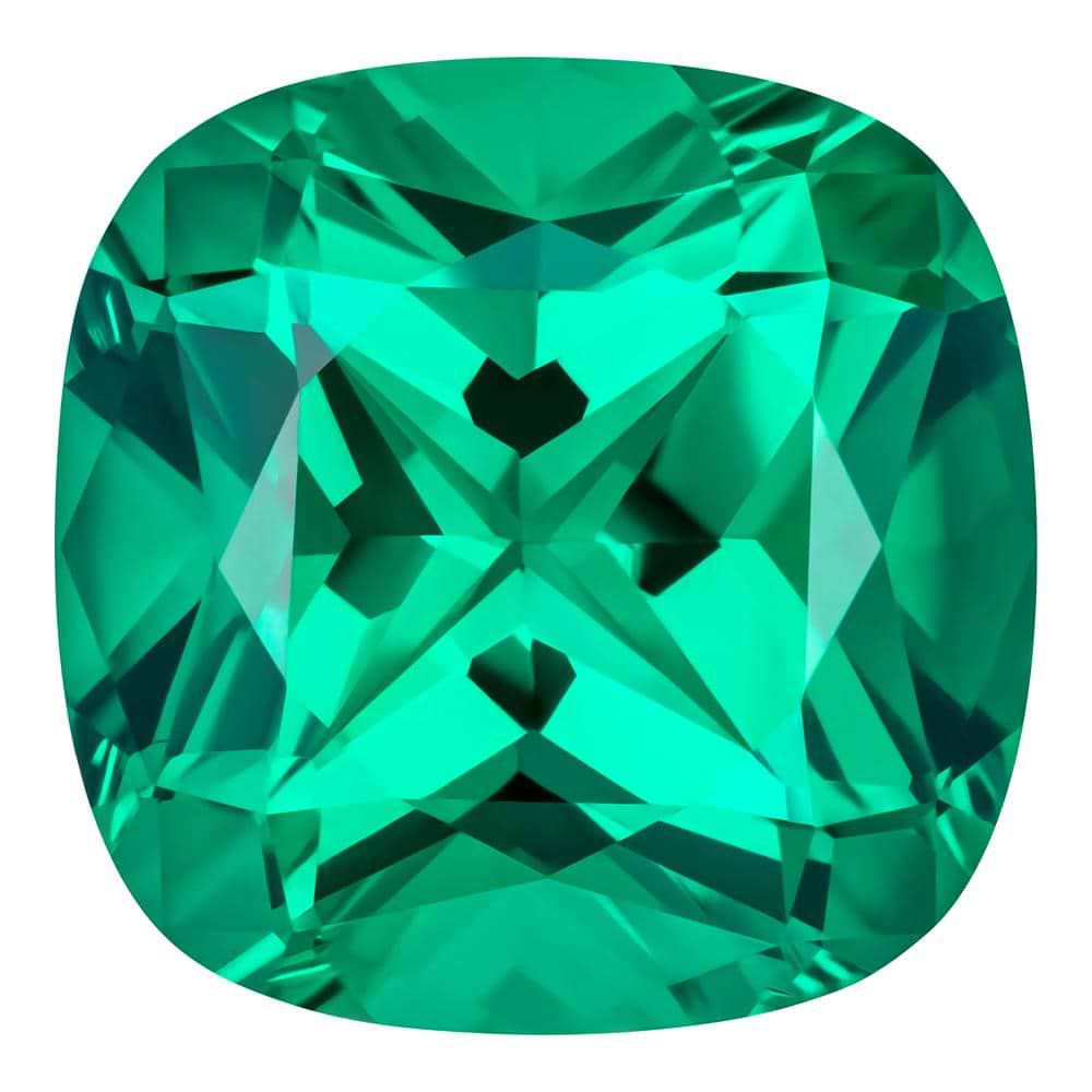 MD Fixed Cushion Cut Pendant 1.57ct (7mm) - Emerald