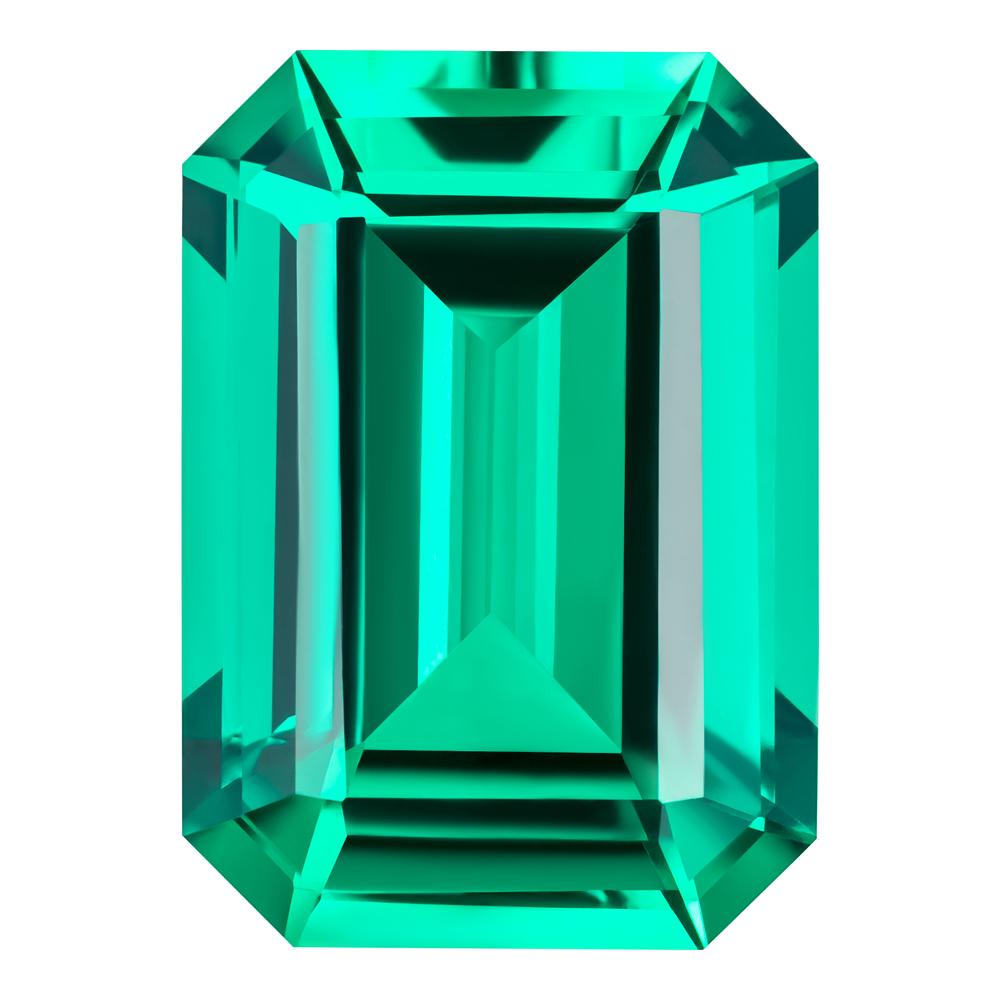 MD Fixed Emerald Cut Pendant 3.1ct (10x8mm) - Emerald