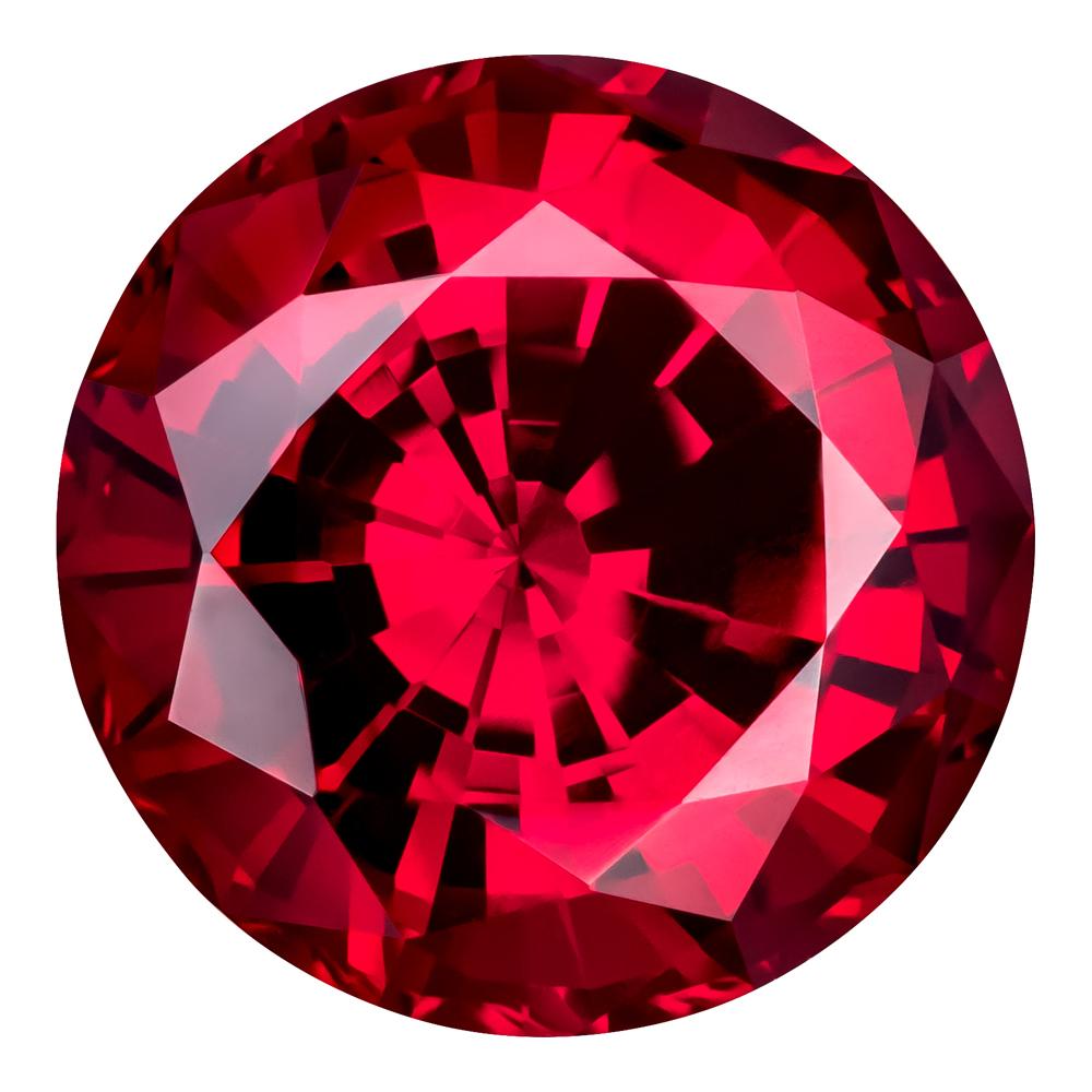 MD Fixed Round Cut Pendant 0.9ct (5.5mm) - Ruby