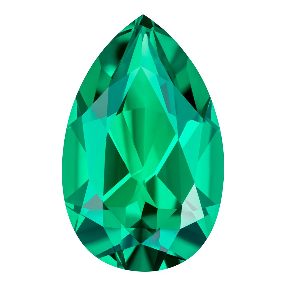 MD Fixed Pear Cut Side Stones 0.37ct x 2 (6x4mm) - Emerald