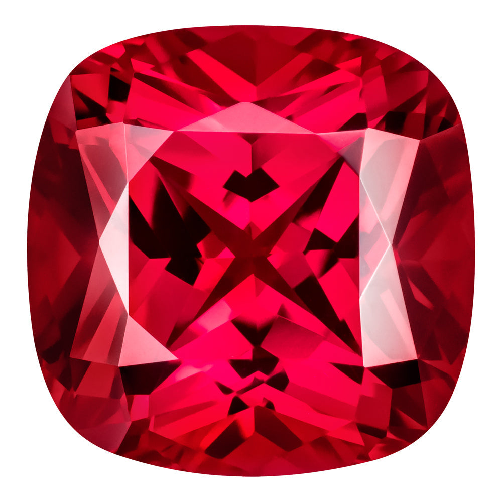 MD Fixed Cushion Cut Pendant 2.4ct (7mm) - Ruby
