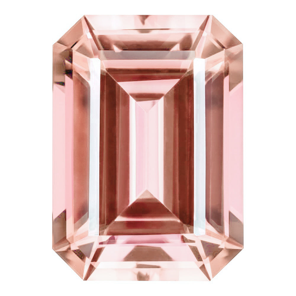 MD Fixed Emerald Cut Pendant 4.69ct (10x8mm) - Champagne Sapphire