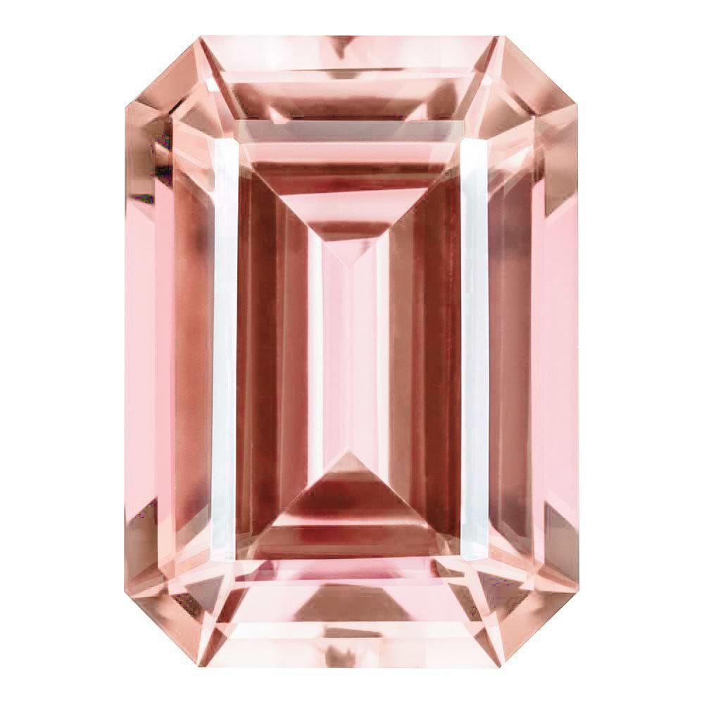 MD Fixed Emerald Cut Side Stones 0.7ct x 2 (6x4mm) - Champagne Sapphire