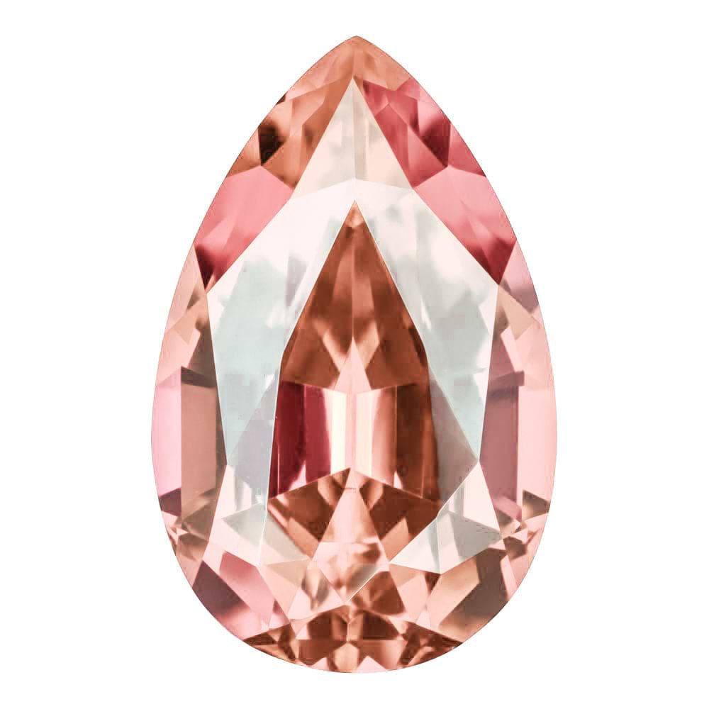 MD Fixed Pear Cut Side Stones 0.26ct x 2 (5x3mm) - Champagne Sapphire