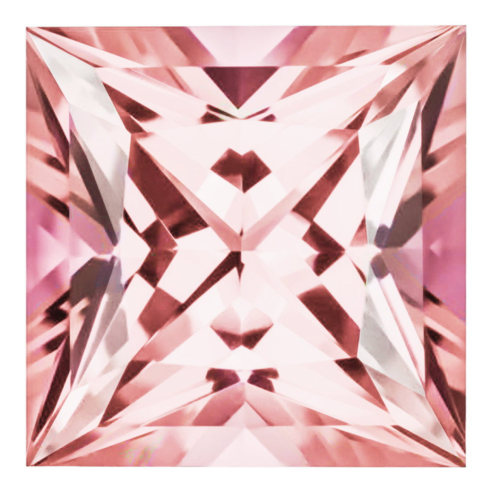 MD Fixed Princess Cut Side Stones 0.5ct x 2 (4mm) - Champagne Sapphire