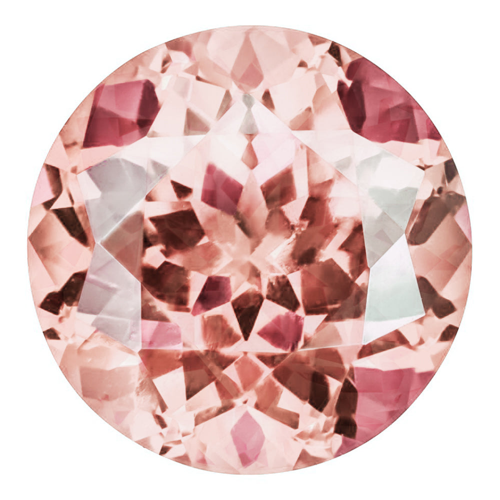 MD Fixed Round Cut Earrings 0.35ct x 2 (4mm) - Champagne Sapphire