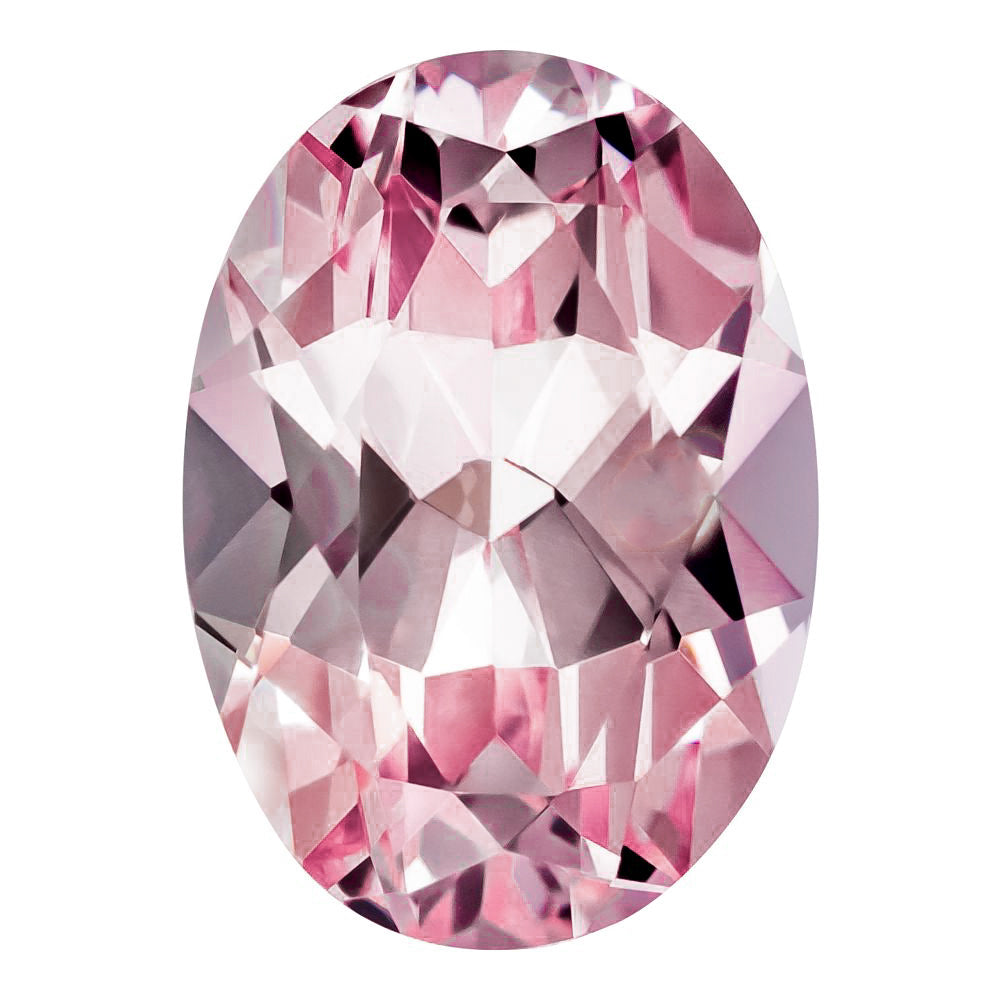 MD Fixed Oval Cut Earrings 0.6ct x 2 (6x4mm) - Pink Champagne Sapphire