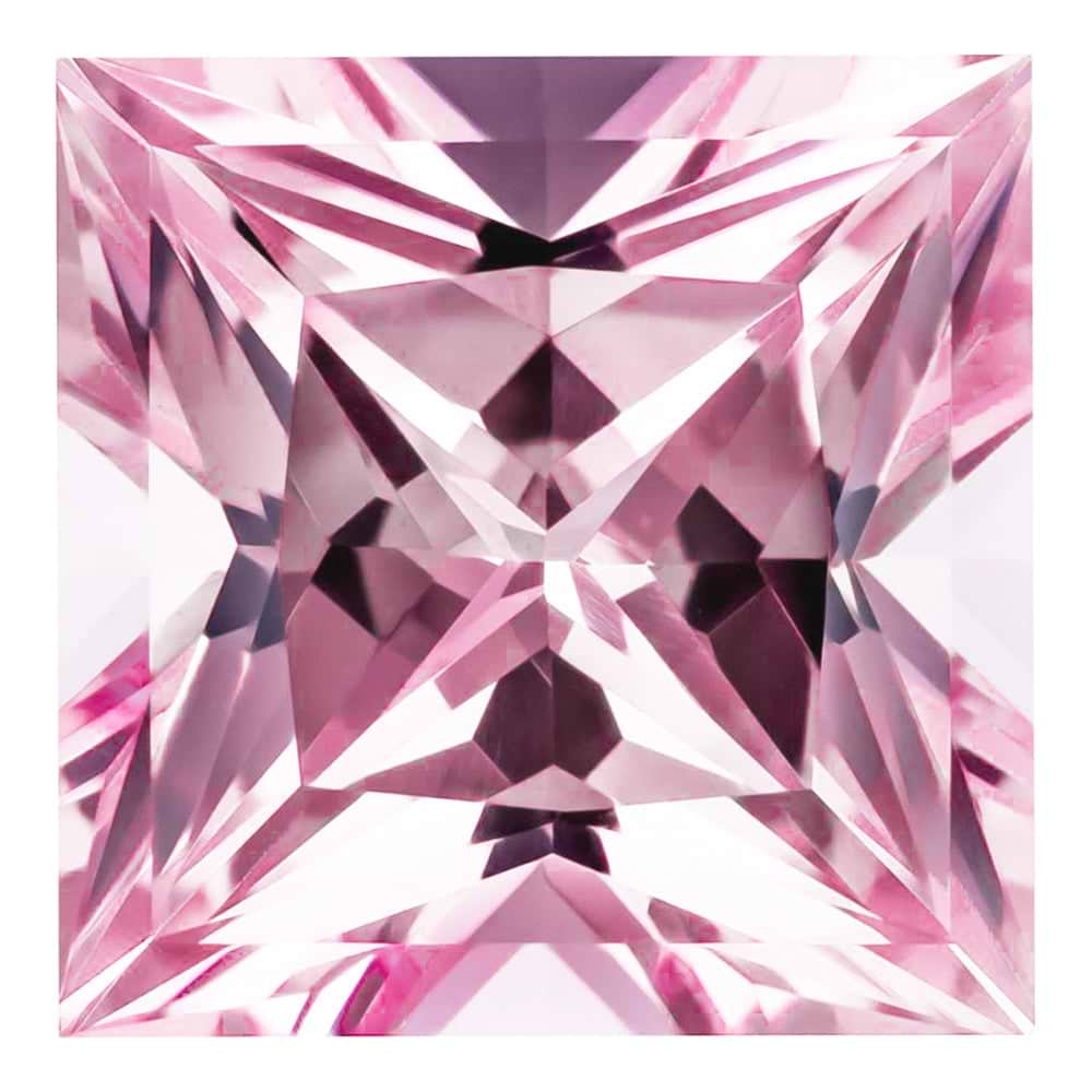 MD Fixed Princess Cut Side Stones 0.31ct x 2 (3.5mm) - Pink Champagne Sapphire