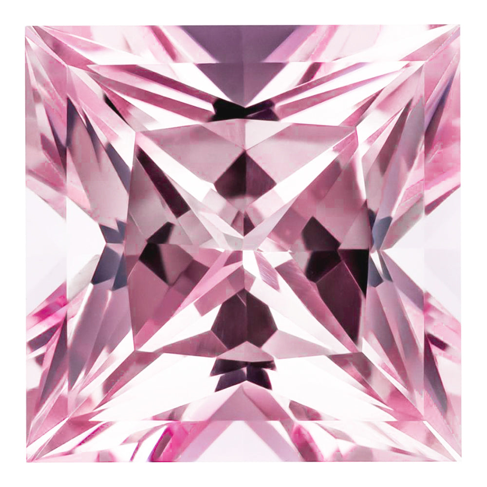 MD Fixed Princess Cut Pendant 2.52ct (7mm) - Pink Champagne Sapphire