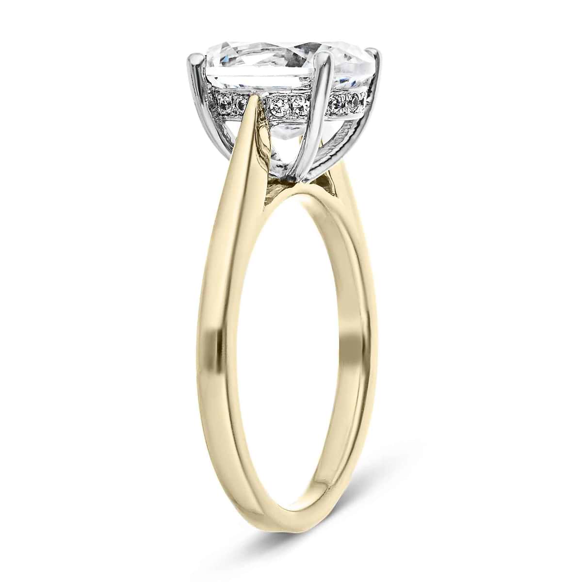 Lab Grown Maverick Two Tone Engagement Ring MiaDonna