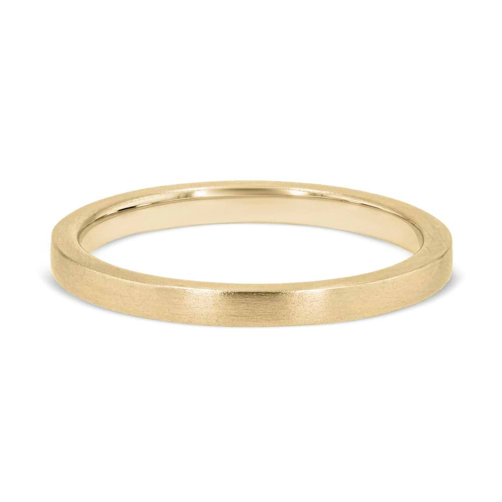 Shown in 14K Yellow Gold with a Satin Finish