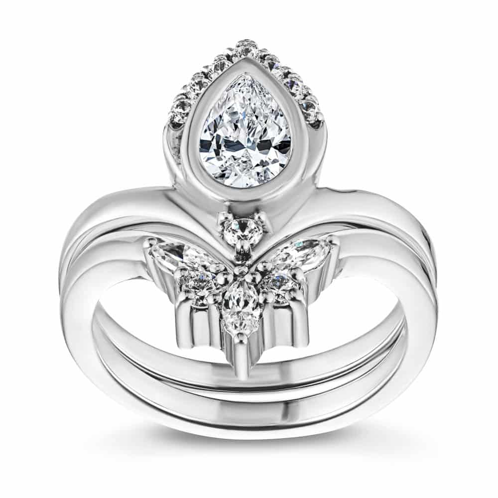 Engagement Ring Shown with Matching Wedding Band Available as a Set for a Discount