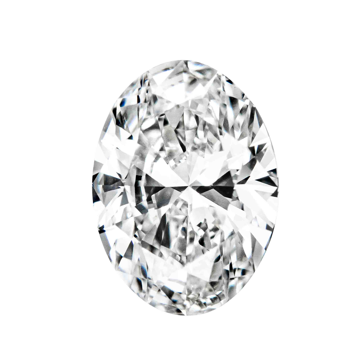 MD Fixed Oval Cut Earrings 0.75ct x 2 (6.5x4.5mm) - Diamond Hybrid