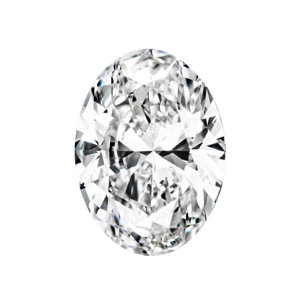 MD Fixed Oval Cut Earrings 0.75ct x 2 (6.5x4.5mm) - Diamond Hybrid