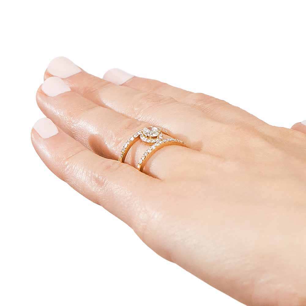 Scarlet Cage Ring (RTS) - 0.30ct Oval Cut