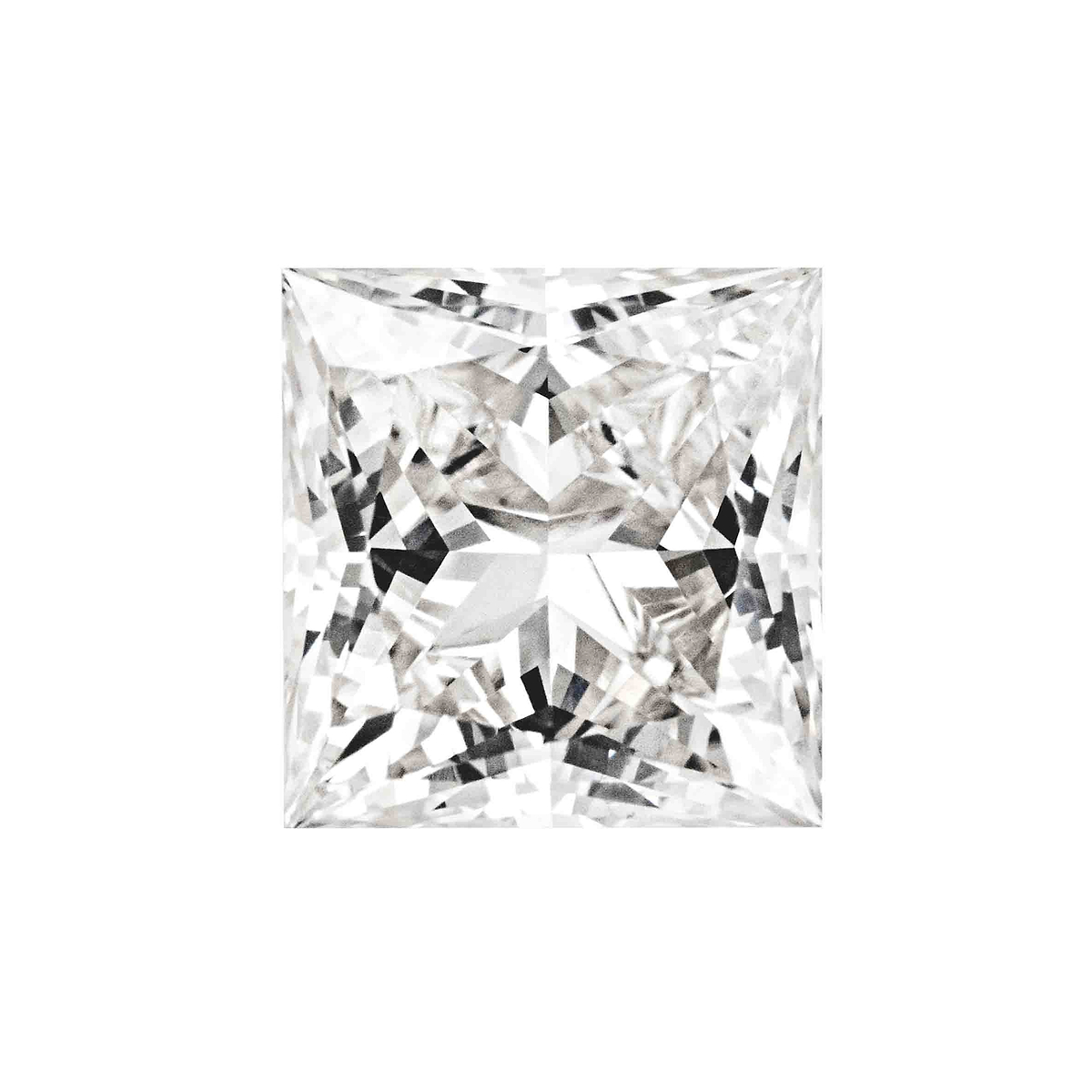 MD Fixed Princess Cut Pendant 0.35ct (4mm) - Diamond Hybrid