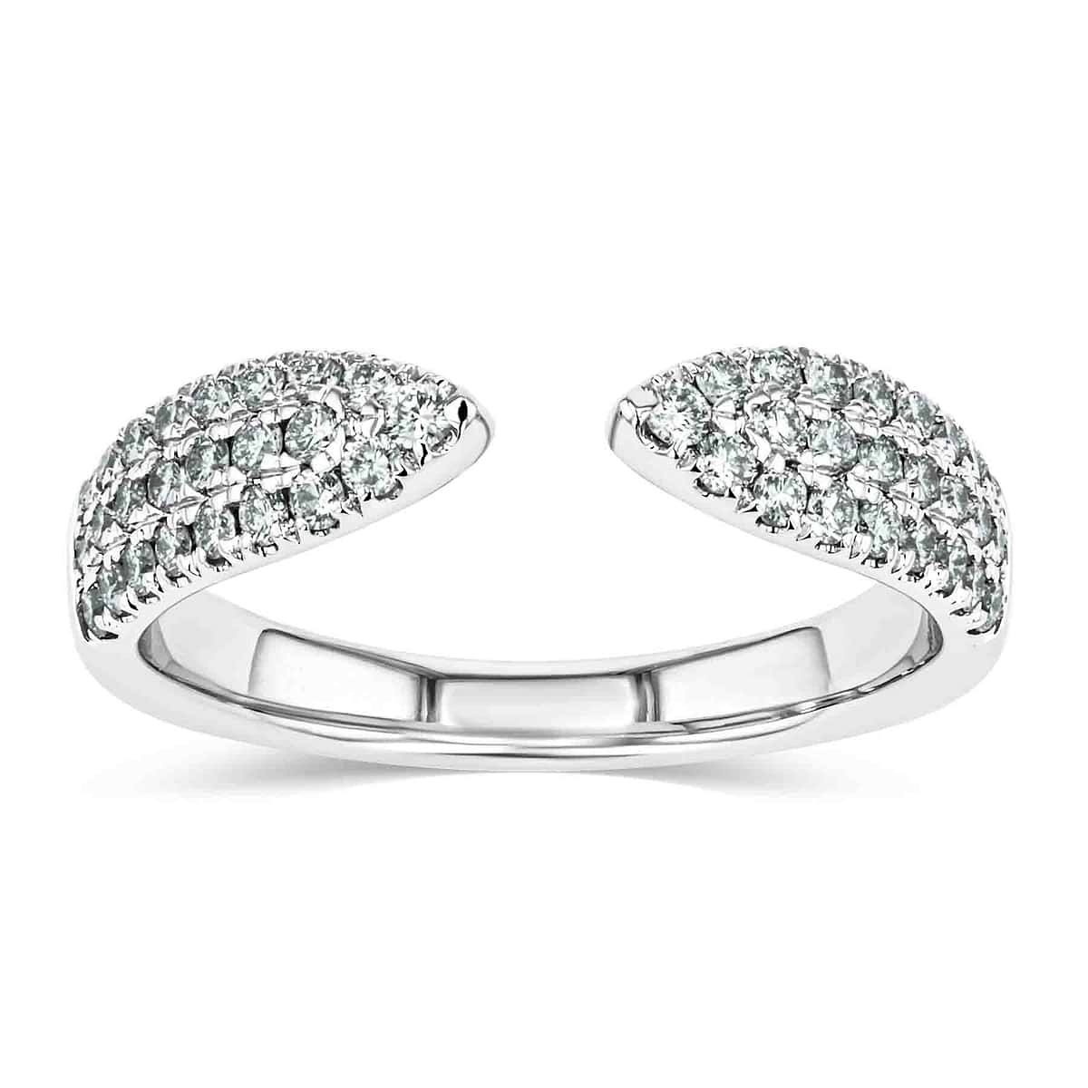 Shown in 14K White Gold