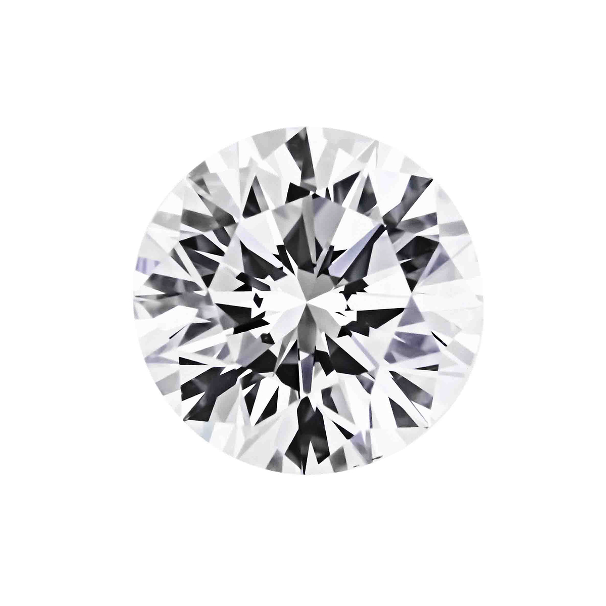 MD Fixed Round Cut Earrings 0.5ct x 2 (5mm) - Diamond Hybrid