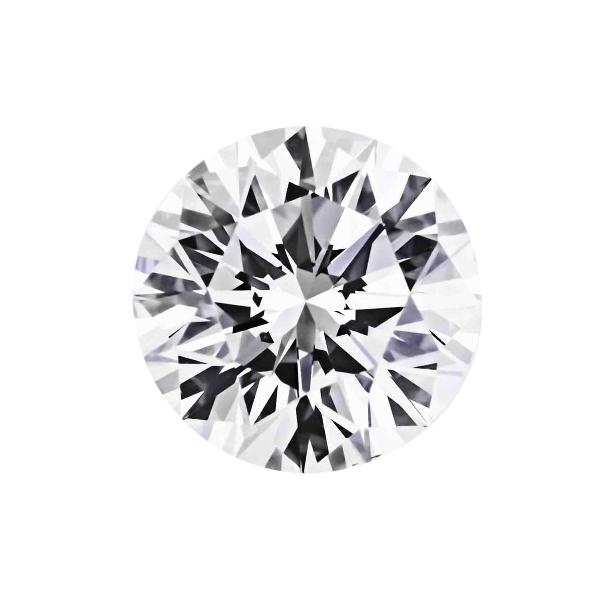 MD Fixed Round Cut Earrings 0.5ct x 2 (5mm) - Diamond Hybrid