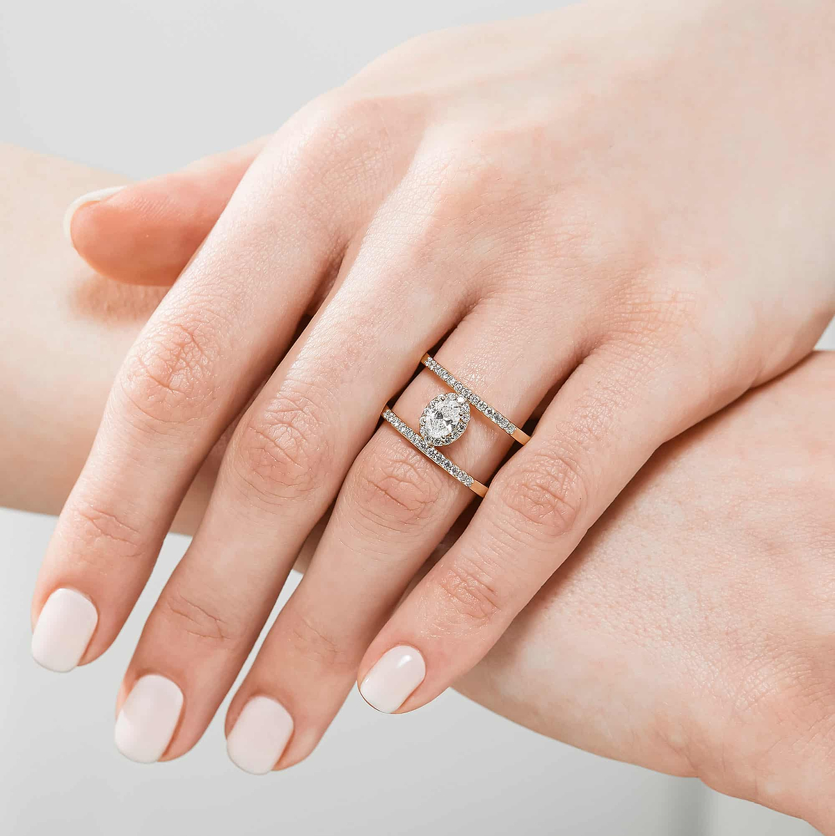Scarlet Cage Ring (RTS) - 0.30ct Oval Cut