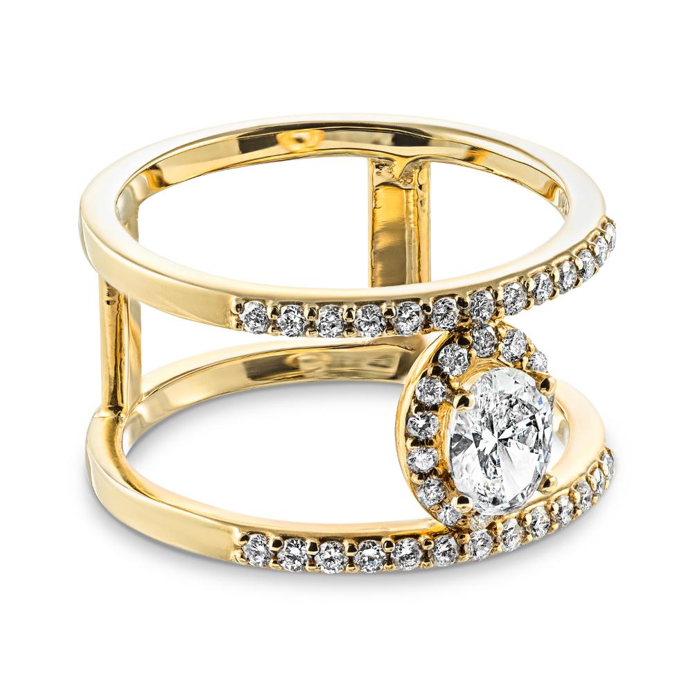 Scarlet Cage Ring (RTS) - 0.30ct Oval Cut