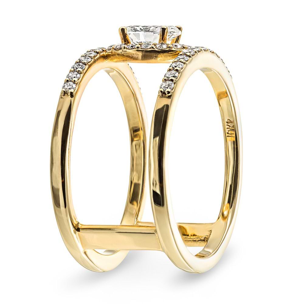 Scarlet Cage Ring (RTS) - 0.30ct Oval Cut
